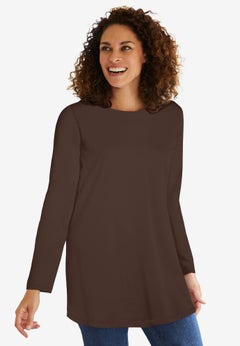 Perfect Long-Sleeve Crewneck Tunic