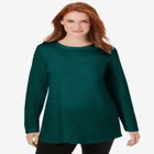 Perfect Long-Sleeve Crewneck Tunic image number null