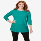 Perfect Long-Sleeve Crewneck Tunic image number null