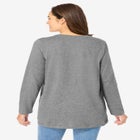 Perfect Long-Sleeve V-Neck Tunic image number null