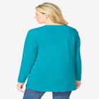 Perfect Long-Sleeve V-Neck Tunic image number null