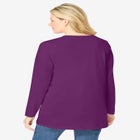Perfect Long-Sleeve V-Neck Tunic image number null