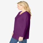 Perfect Long-Sleeve V-Neck Tunic image number null
