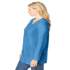 Perfect Long-Sleeve V-Neck Tunic image number null