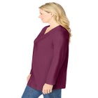 Perfect Long-Sleeve V-Neck Tunic image number null