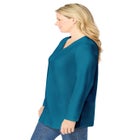 Perfect Long-Sleeve V-Neck Tunic image number 2