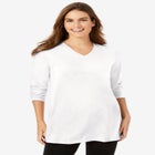 Perfect Long-Sleeve V-Neck Tunic image number null