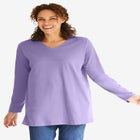 Perfect Long-Sleeve V-Neck Tunic image number null