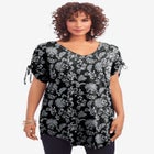 Ruched Sleeve Ultra Femme Tunic image number null