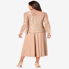 Glitter & Lace Jacket Dress Set image number null