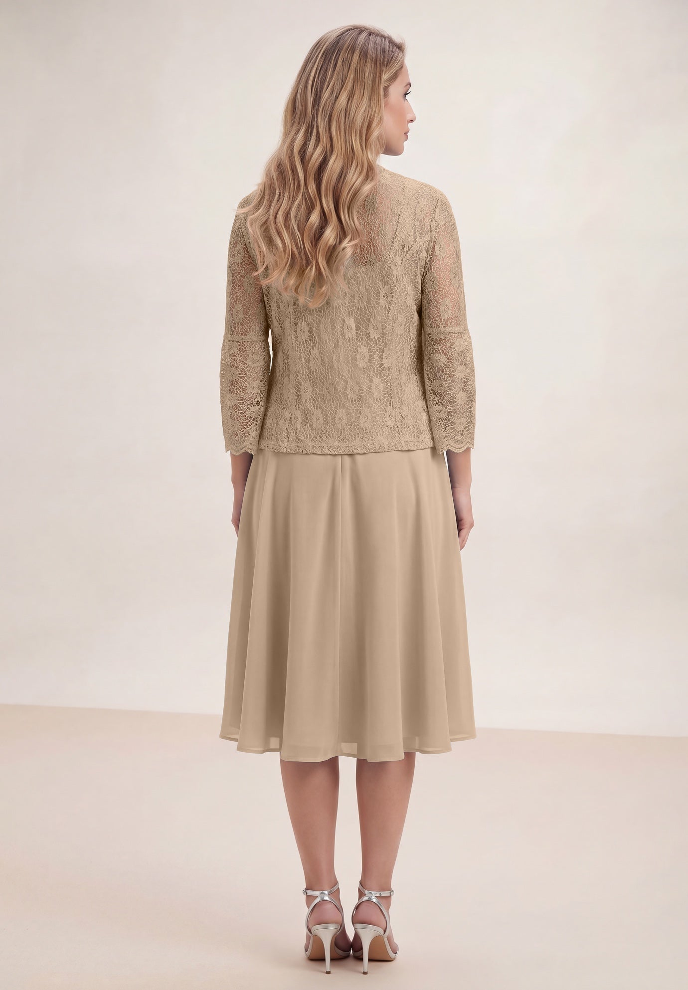 Glitter & Lace Jacket Dress Set image number 2