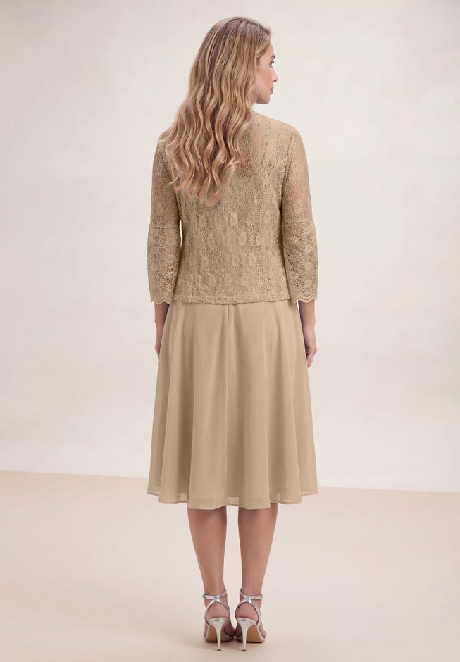 Glitter & Lace Jacket Dress Set image number 2