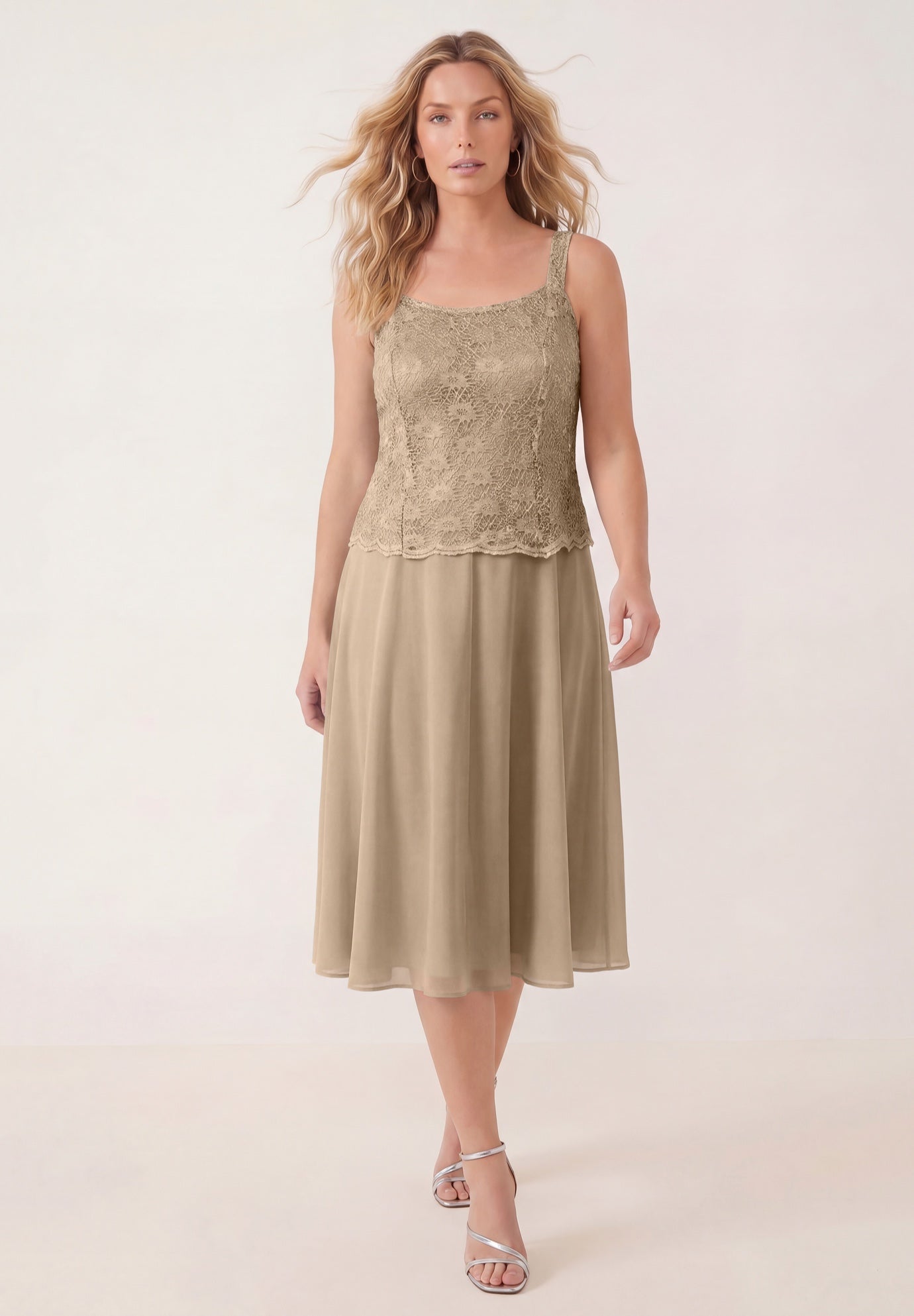 Glitter & Lace Jacket Dress Set image number 1