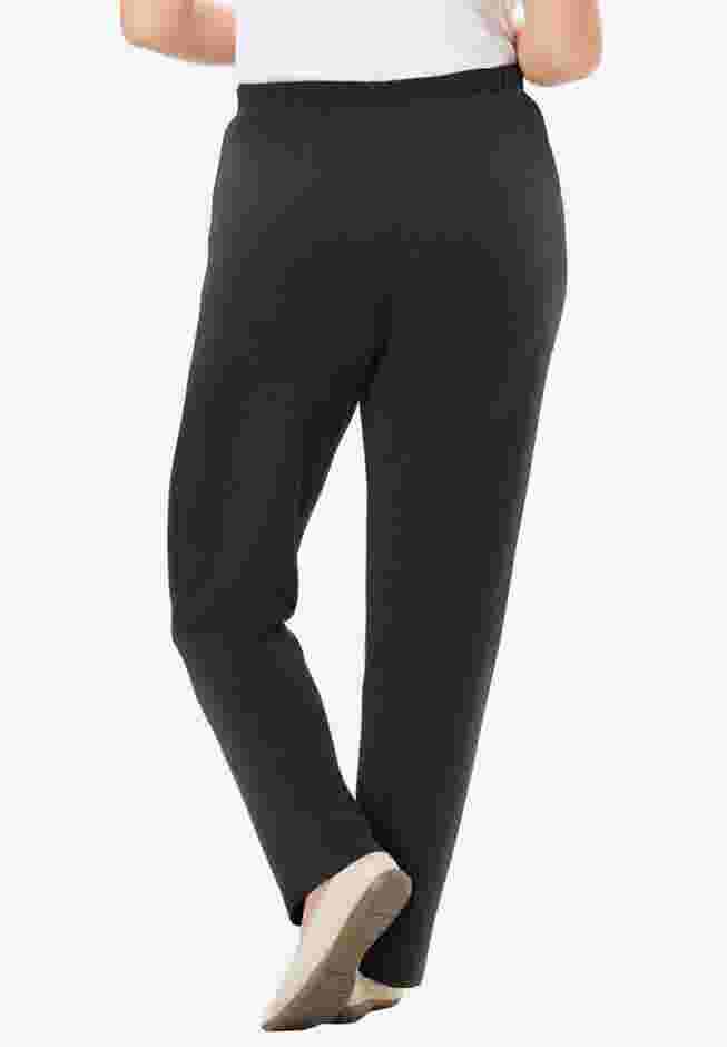 7-Day Knit Ribbed Straight Leg Pant image number 1