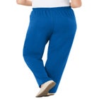 7-Day Knit Ribbed Straight-Leg Pull-On Pants image number null