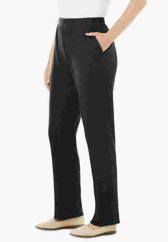 7-Day Knit Ribbed Straight Leg Pant image number 2