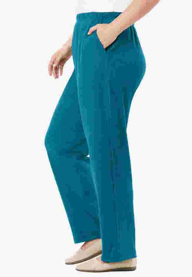 7-Day Knit Ribbed Straight Leg Pant image number 2