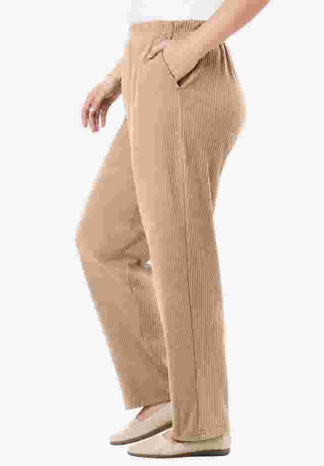 7-Day Knit Ribbed Straight Leg Pant image number 2