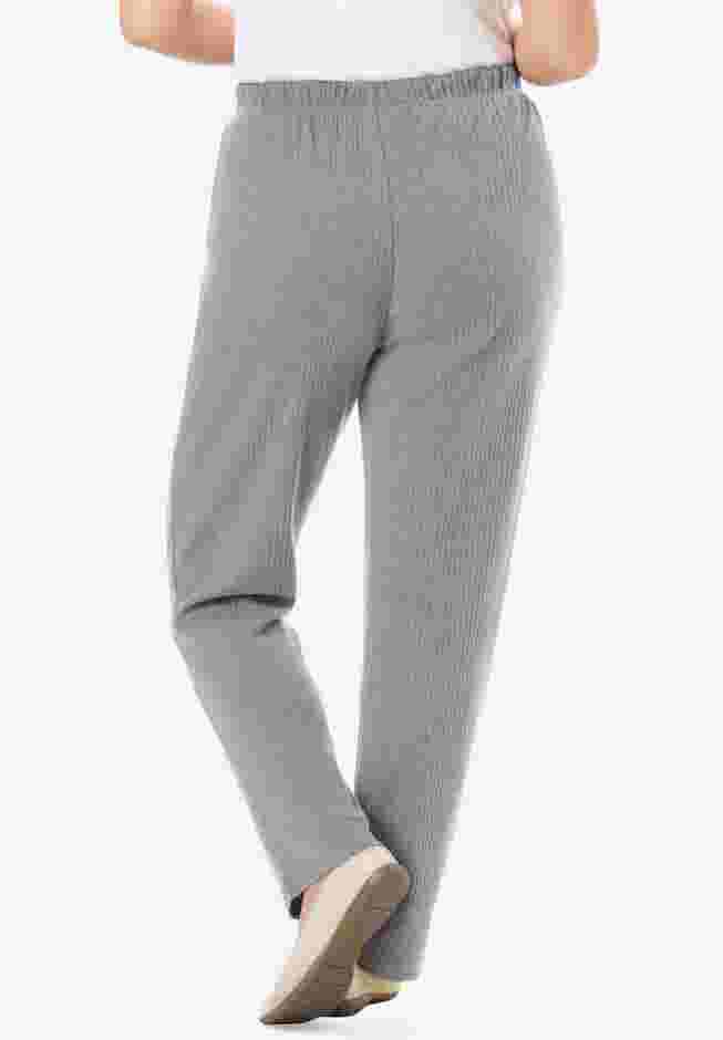 7-Day Knit Ribbed Straight Leg Pant image number 1