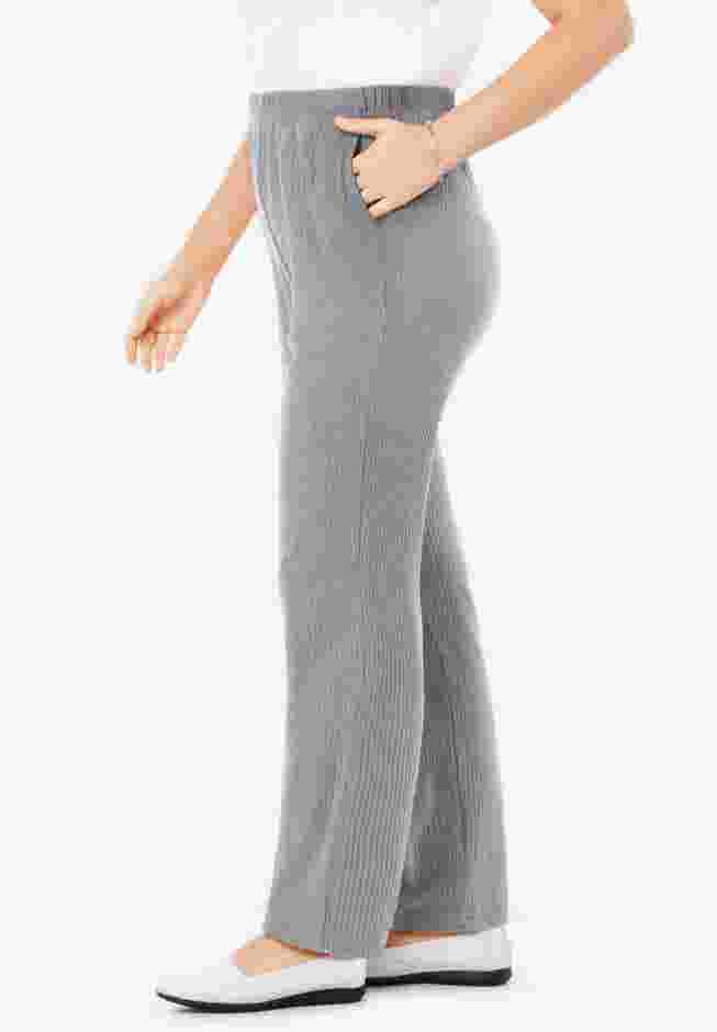 7-Day Knit Ribbed Straight Leg Pant image number 2