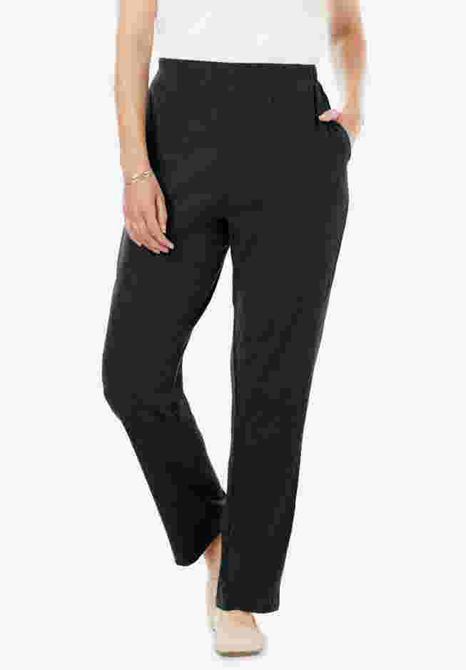 7-Day Knit Ribbed Straight Leg Pant image number 0