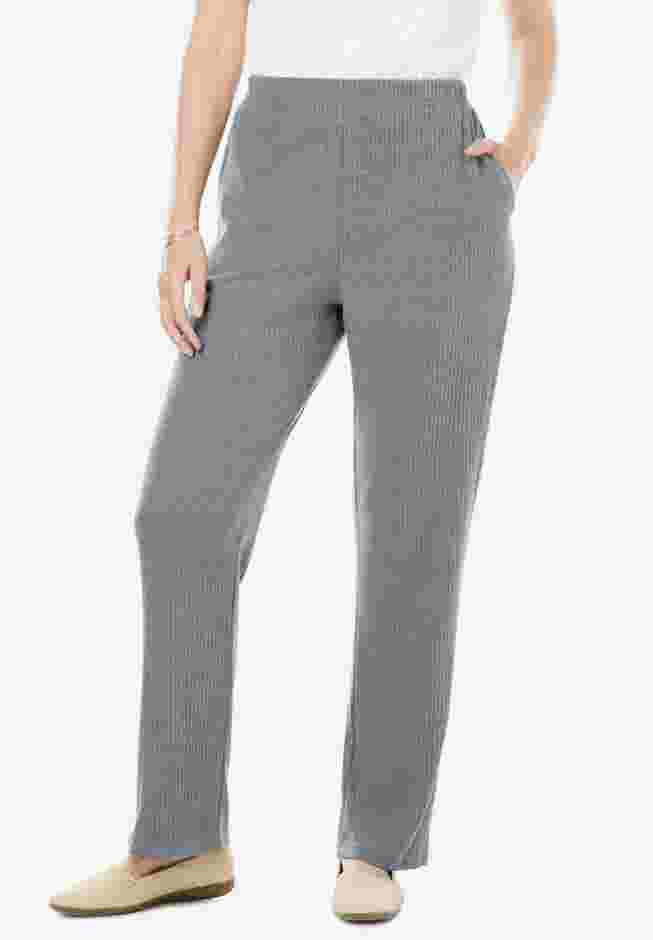 7-Day Knit Ribbed Straight Leg Pant image number 0
