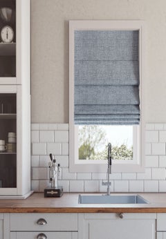 Sun Zero&trade; Somerton Textured 100% Blackout Cordless Roman Shade