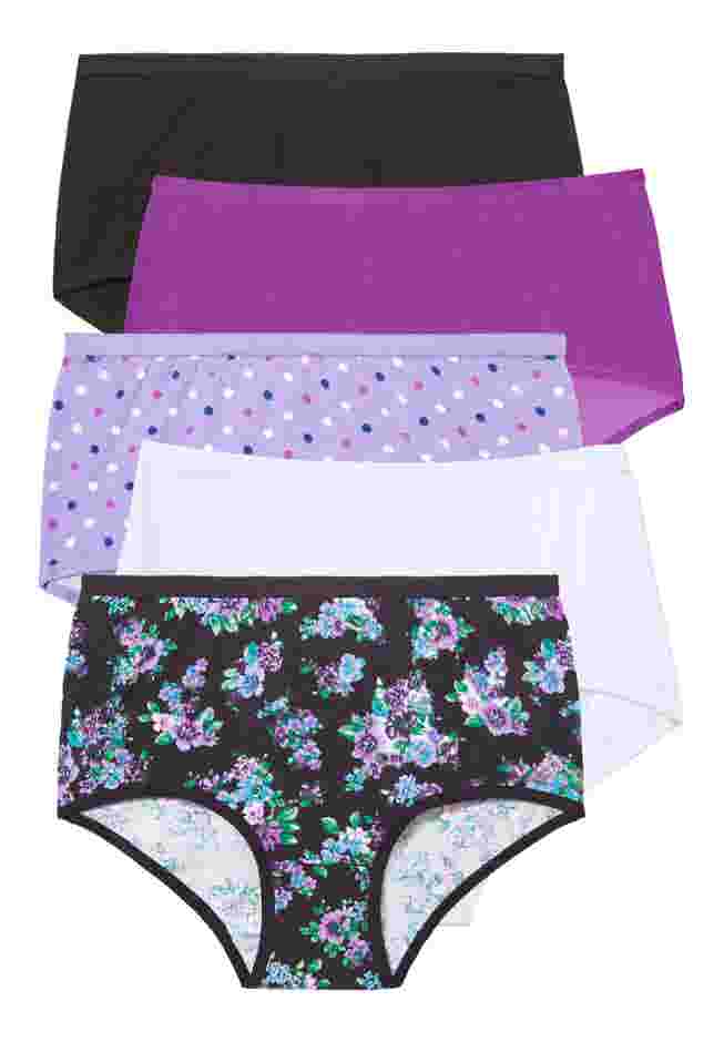 Full Coverage Stretch Cotton Brief 5-Pack image number 0