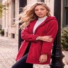 Plus Size Hooded Sherpa Fleece Coat image number 0