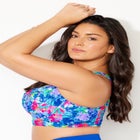 Bra Sized Twist Front Longline Underwire Bikini Top image number null