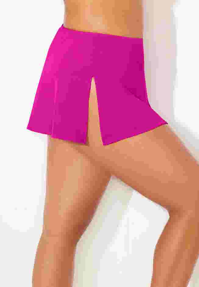 Asymmetrical Side Tie Swim Skirt image number 3