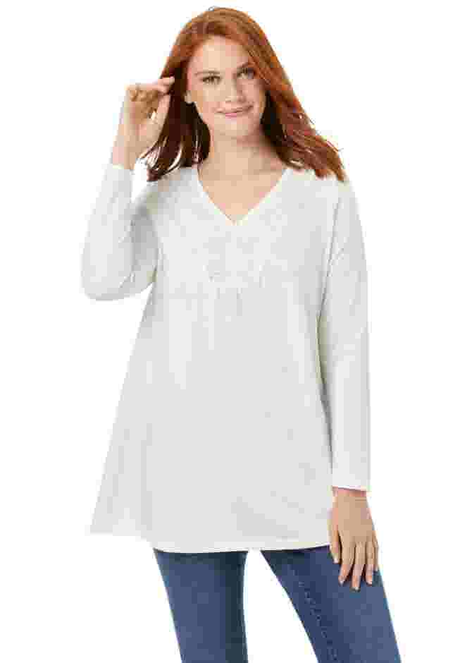 Crochet Trim Tunic image number 1