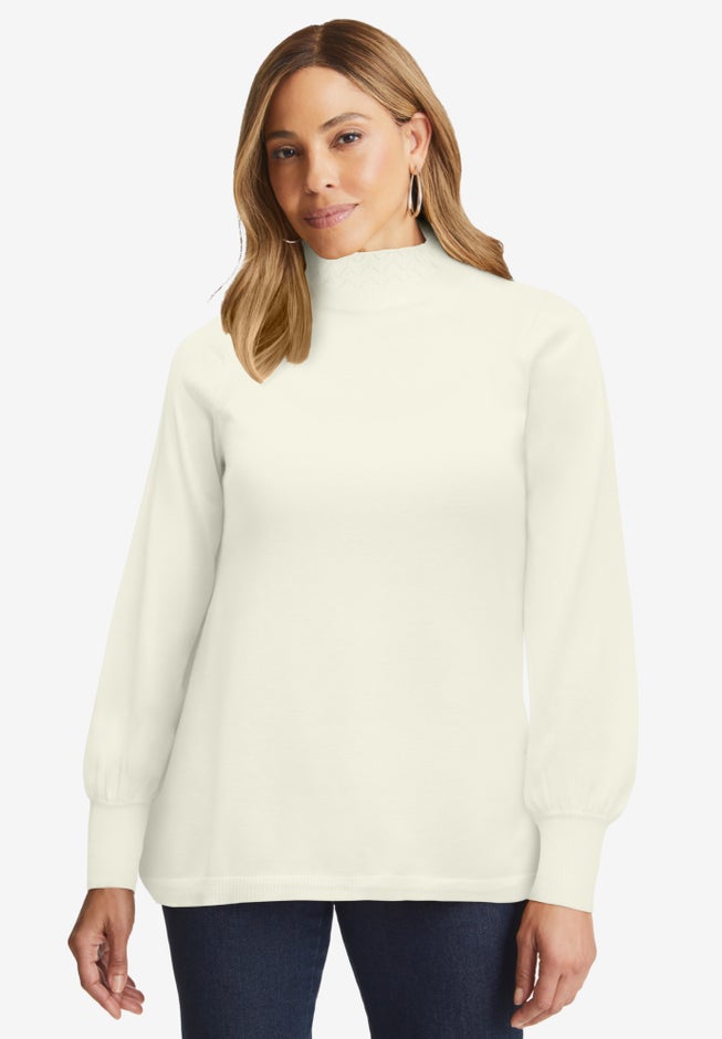 Ruffle Neck Pullover image number 0