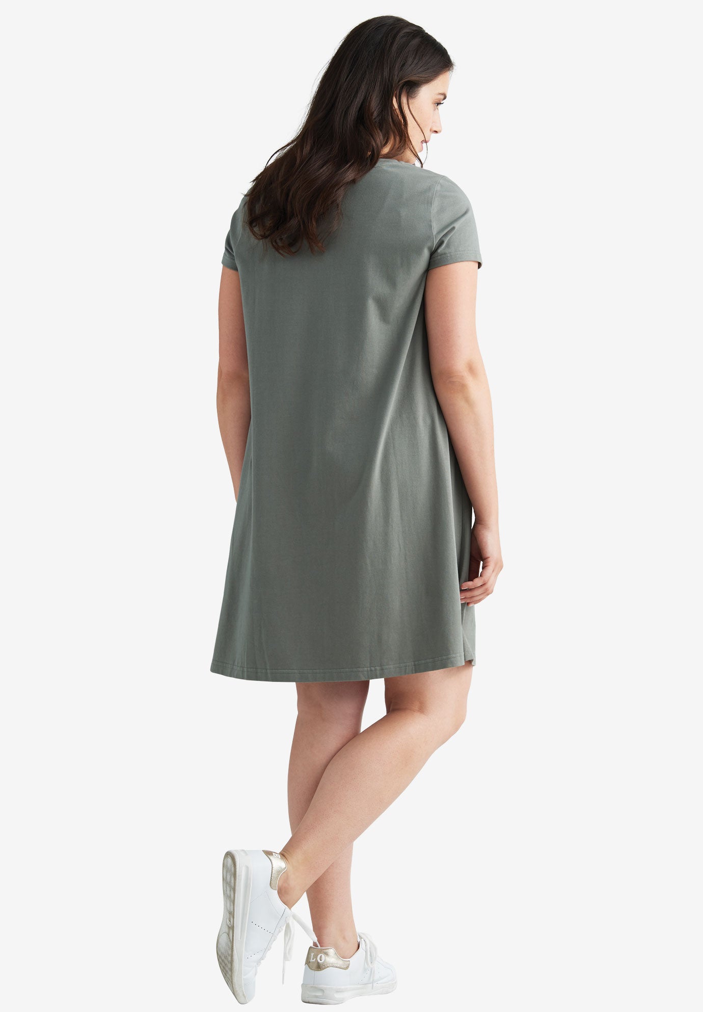 A-Line Knit Tee Dress image number 1