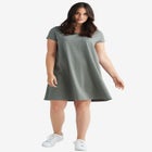 A-Line Knit Tee Dress image number null