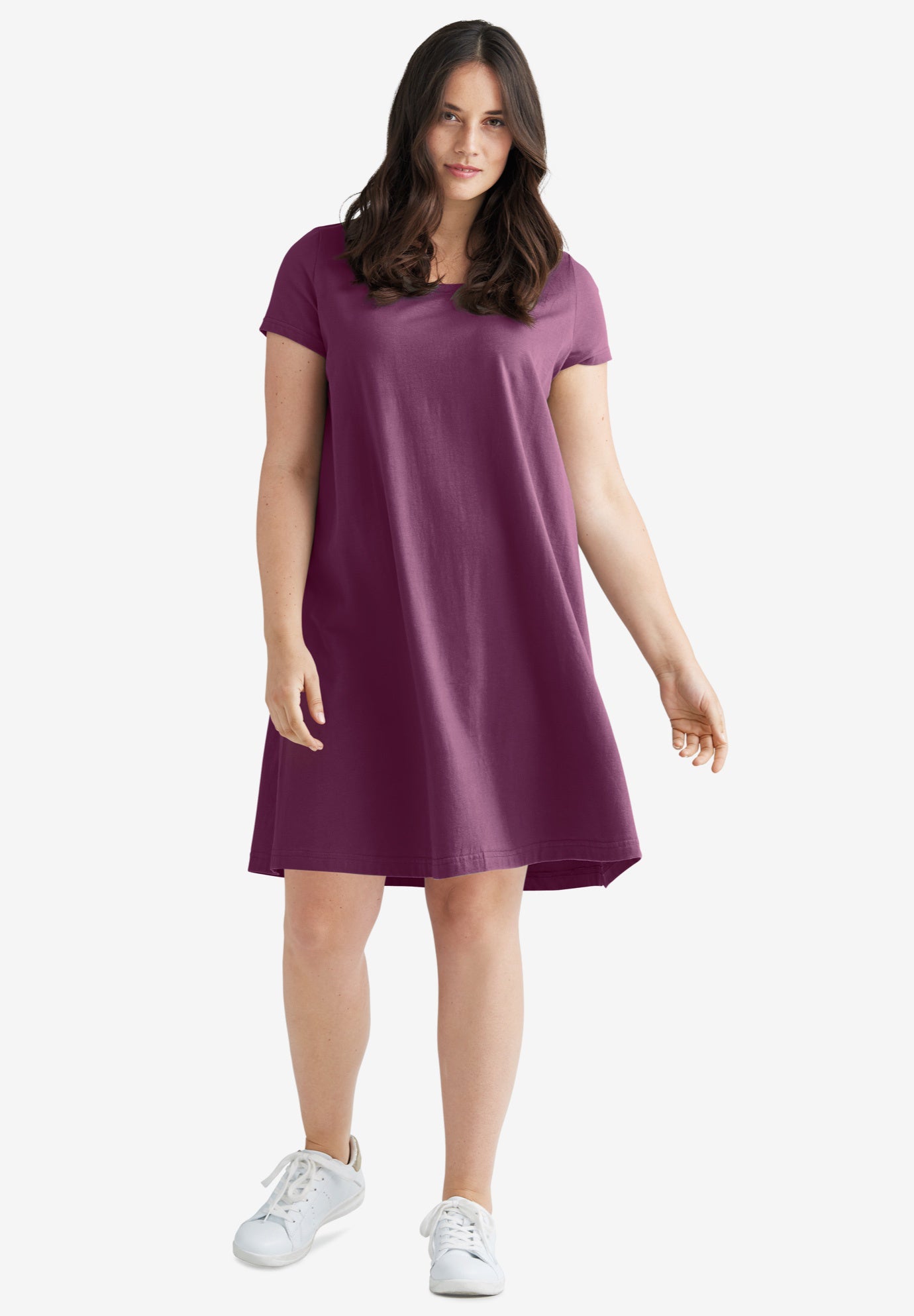 A-Line Knit Tee Dress image number 0