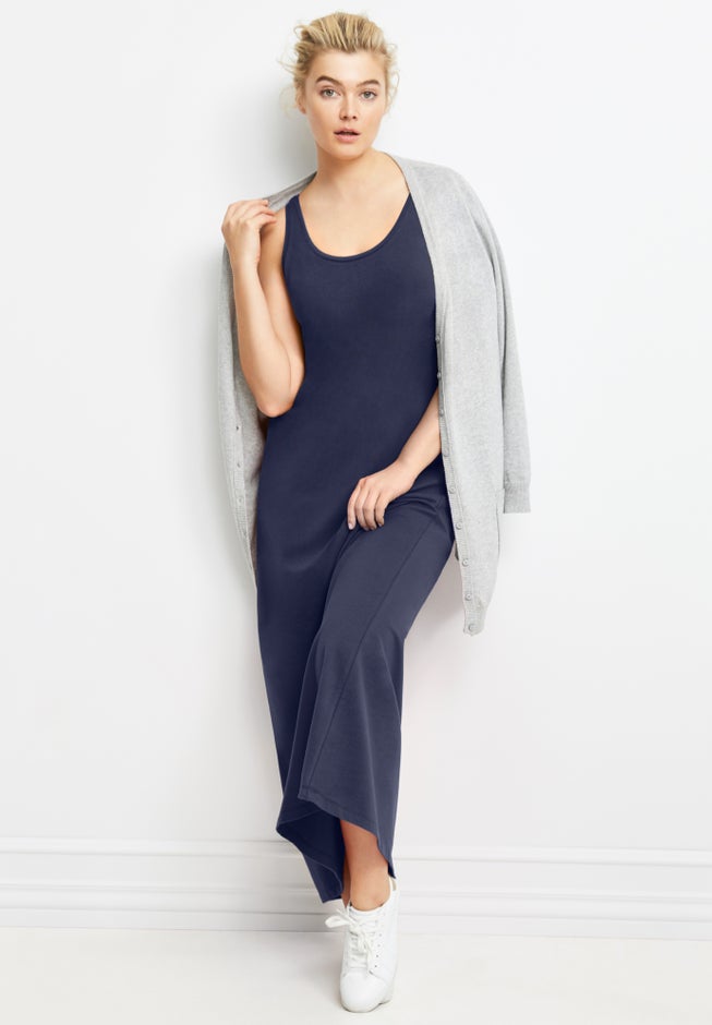 Sleeveless Knit Maxi Dress image number 3