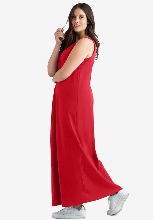 Sleeveless Knit Maxi Dress image number 1