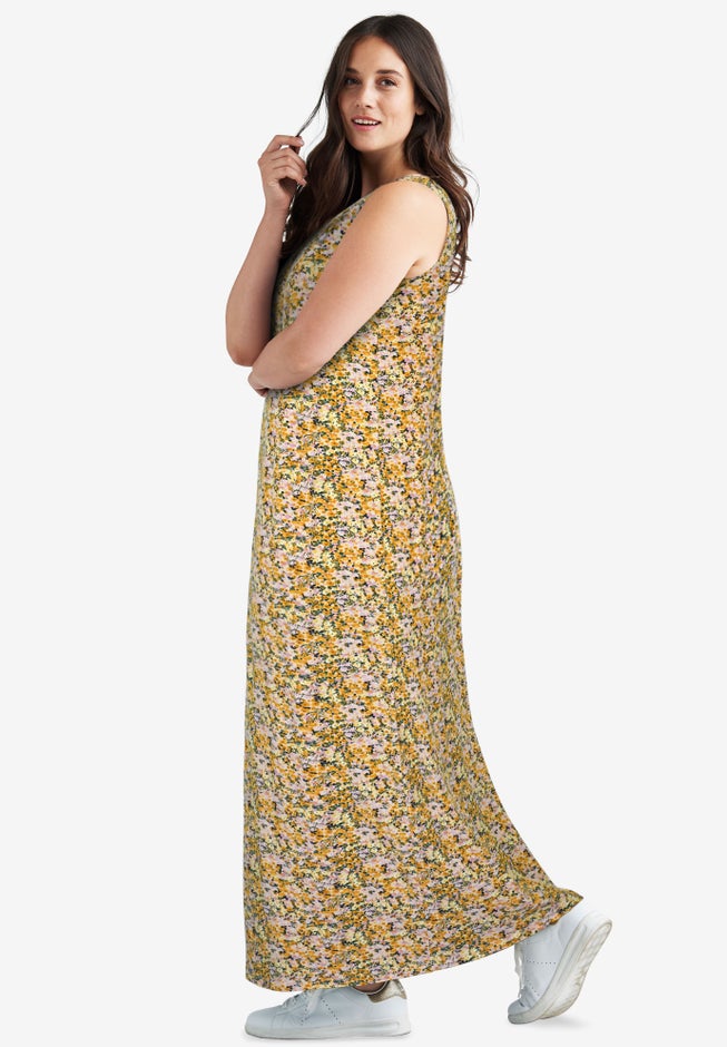 Sleeveless Knit Maxi Dress image number 1