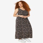 Sleeveless Knit Maxi Dress image number null