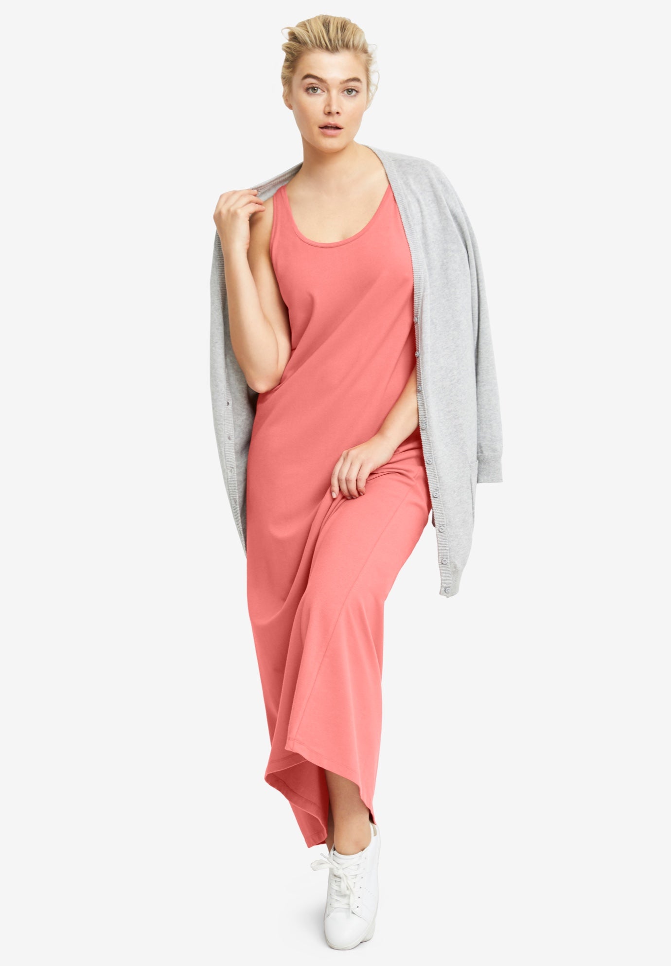 Sleeveless Knit Maxi Dress image number 0