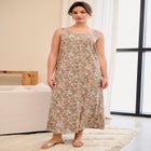 Sleeveless Knit Maxi Dress image number null