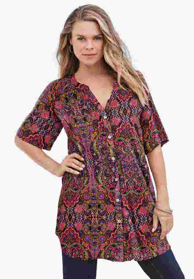 Plus Size Angelina Tunic Top image number 3