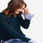 Fine Gauge Layered Pullover image number null