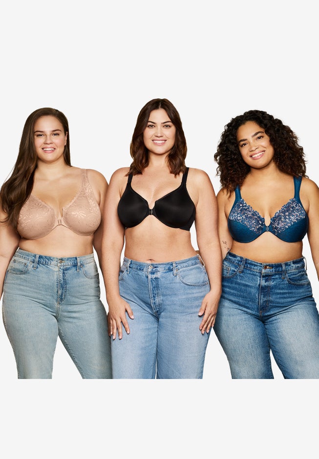 Wonderwire® Front-Close Posture Bra image number 5