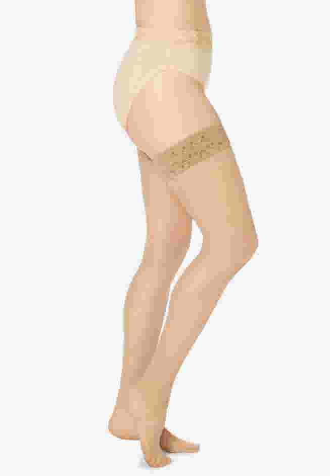 MeMoi Floral Lace Thigh Tights image number 1