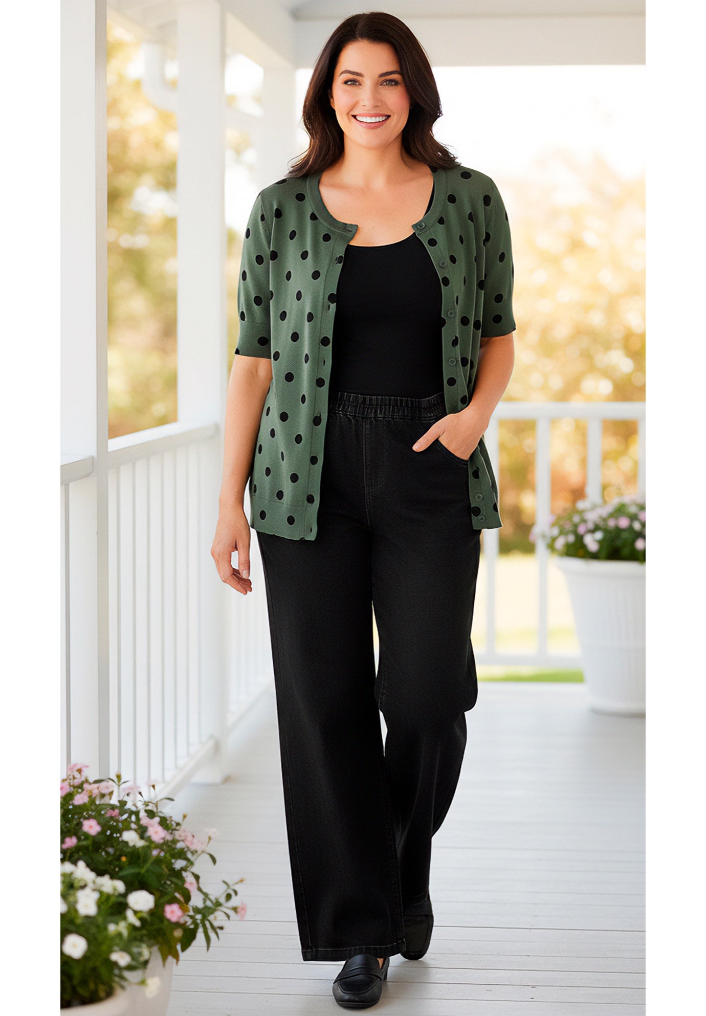 Perfect Elbow-Length Sleeve Cardigan Sweater image number 0