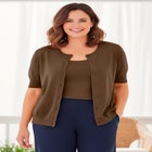 Perfect Elbow-Length Sleeve Cardigan Sweater image number null