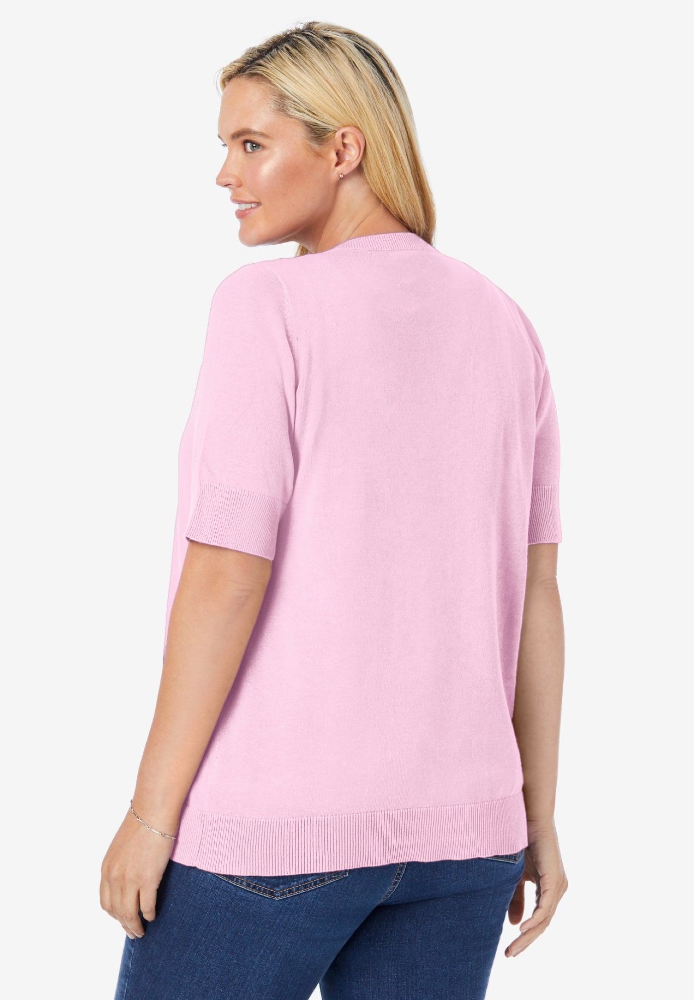 Perfect Elbow-Length Sleeve Cardigan Sweater image number 3