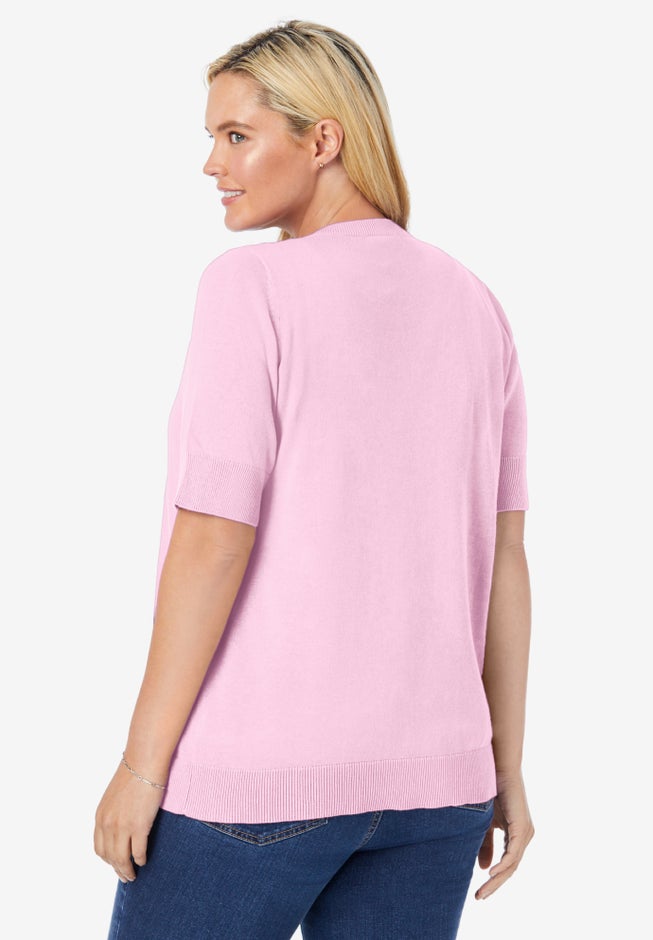 Perfect Elbow-Length Sleeve Cardigan Sweater image number 3